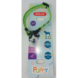 zolux Colar PUPPY PIXIE. 8 mm .16 a 25 cm. cor verde. para cachorros Colarinho de cachorro