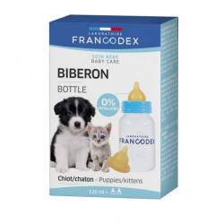 Francodex Babyflasche 120 ml für Welpen und Kätzchen Babyflasche
