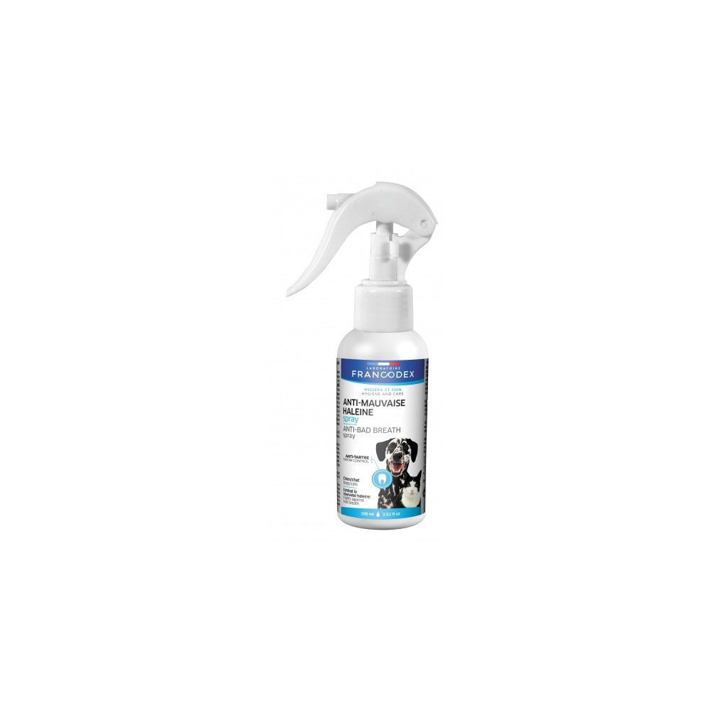 Francodex Spray anti-mauvaise haleine 100ml Pour Chiens et Chats Soins des dents pour chiens