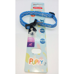 zolux Halskette PUPPY PIXIE. 13 mm .25 bis 39 cm. blaue Farbe. für Welpen Welpen-Halsband