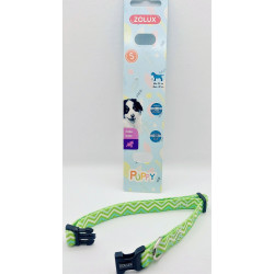 zolux Collar PUPPY PIXIE. 13 mm .25 a 39 cm. de color verde. para los cachorros Collar para cachorros