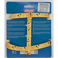 zolux Geschirr S PUPPY MASCOTTE. 13 mm. 27 bis 42 cm. gelbe Farbe. für Welpen hundegeschirr