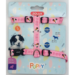 zolux Imbracatura S PUPPY MASCOTTE. 13 mm. da 27 a 42 cm. colore rosa. per cuccioli pettorina per cani