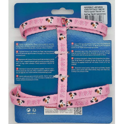 zolux Aprovecha el mascotte del cachorro. 13 mm. de 27 a 42 cm. de color rosa. para cachorros arnés para perros