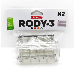 zolux 2 Tubos rectos Rody cinza transparente. tamanho ø 6 cm x 10 cm. para roedores. Tubos e túneis