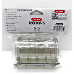 zolux 2 Tubos rectos Rody gris transparente. tamaño ø 6 cm x 10 cm. para roedores. Tubos y túneles