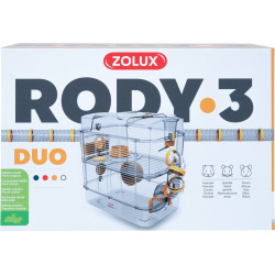 zolux Cage Duo rody3. couleur Banane. taille 41 x 27 x 40.5 cm H. pour rongeur Cage