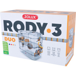 zolux Cage Duo rody3. couleur Banane. taille 41 x 27 x 40.5 cm H. pour rongeur Cage