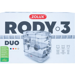zolux Cage Duo rody3. kleur Wit. afmeting 41 x 27 x 40,5 cm H. voor knaagdier Kooi