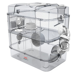 Cage Cage Duo rody3. couleur Blanche. taille 41 x 27 x 40.5 cm H. pour rongeur