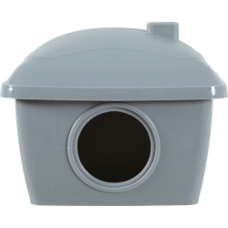 zolux Hamster house. 14 x 11 x height 10 cm. Grey color. Beds, hammocks, nesters