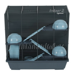 zolux Indoor Cage 2. 50 sky triplex for hamster. 51 x 28 x height 48 cm. Rodents / Rabbits