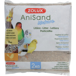 zolux Arena Anisand naturaleza Basura. 2 kg. para las aves. Cuidados e higiene