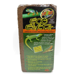 zolux Komprimierte Kokosnussfaser. 7-8 Liter. Gewicht 650 g. für Reptilien. Substrate