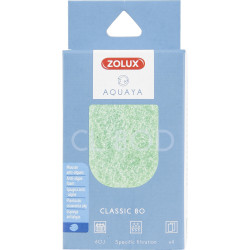 zolux Filtro para bomba 80 clássica, filtro de CO 80 C espuma de fosfato x 4. para aquário. Meios filtrantes, acessórios