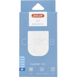 zolux Filtr perlonowy CL 120 B x 4 . do klasycznej pompy akwariowej 120. Masses filtrantes, accessoires
