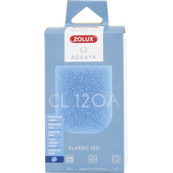 Masses filtrantes, accessoires Mousse bleue medium CL 120 A. pour pompe classic 120. pour aquarium.