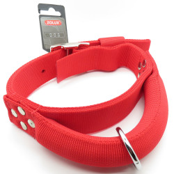 zolux Collare in nylon con manico T 60. rosso. misura del collo. da 39,5 a 49,5 cm. per cani. Collare in nylon