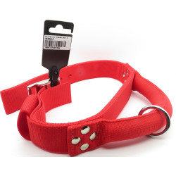 zolux Collare in nylon con manico T 65. rosso. misura del collo. da 45 a 55 cm. per cane. Collare in nylon