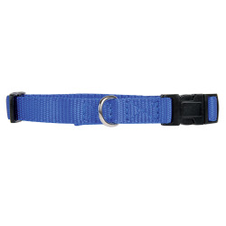 zolux nylon Halsband . Größe 25 - 35 cm . 10 mm . blaue Farbe . für Hund. Nylon-Halsband