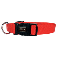 zolux collare in nylon . misura 25 - 35 cm . 10 mm . colore rosso. per cani. Collare in nylon