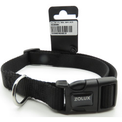 zolux coleira em nylon . tamanho 40 - 50 cm . 20 mm . cor preta. para cão. Colarinho de nylon
