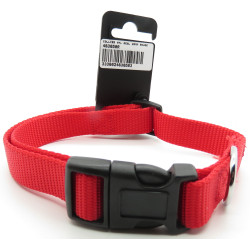 zolux nylon halsband . maat 40 - 50 cm . 20 mm . rode kleur. voor hond. Nylon kraag