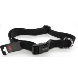 zolux nylon Halsband . Größe 50 - 80 cm . 40 mm . schwarze Farbe für Hund. Nylon-Halsband