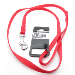 zolux nylon leiband . maat 1 m . 10 mm . rood . voor hond . Laisse enrouleur chien