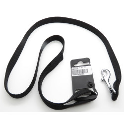 zolux nylon leash . size 1 m . 20 mm . color black. for dog. Laisse enrouleur chien