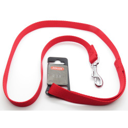 zolux nylon leash . size 1 m . 20 mm . red color . for dogs. Laisse enrouleur chien
