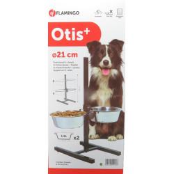 Gamelle, écuelle surélevée Bar a chien Otis hauteur max 60 cm bol ø 21 cm 1,5 litres pour chien.