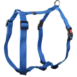 Flamingo Pet Products H Harness Ziggi blue neck 70 -110 cm 25 MM size XXL+ for dog. dog harness