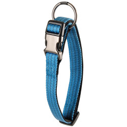 Collier nylon Collier Jannu bleu réglable de 20 à 35 cm 10 mm taille S pour chien