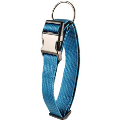 Collier nylon Collier Jannu bleu réglable de 55 à 75 cm 38 mm taille XXL pour chien