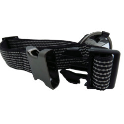 Flamingo Jannu black collar adjustable from 55 to 75 cm 38 mm size XXL for dog Nylon collar