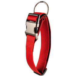 Collier nylon Collier Jannu rouge réglable de 55 à 75 cm 38 mm taille XXL pour chien