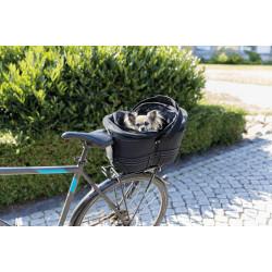 Trixie Cesta para bicicletas para portaequipajes estrechos Peso máximo 6 kg Cesta de la bicicleta