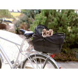 Trixie Cesta de bicicleta para el portaequipajes grande, tamaño: 29 × 42 × 48 cm para perro de 6 kg como máximo Cesta de la b...
