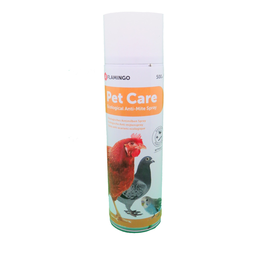 Flamingo Spray antiacaro ecologico 500 ml - Contro i pidocchi rossi / tarme della piuma / pulci Trattamento