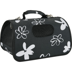sacs de transport Panier de transport Flower. M. couleur noir. pour chat ou chien. max 6 kg