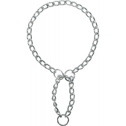 Trixie Cuello con tope de cadena, una sola fila. Talla: L-XL. Dimensiones: 55 cm/3 mm. para perro cuello de la educación