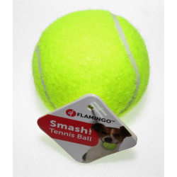 Flamingo Tennis ball ø 6 cm. yellow color . toy for dog. Dog Balls