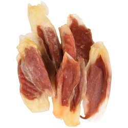 Flamingo Candy strips of rabbit wrapped in chicken. Hapki BBQ. for dogs . 85 g. gluten free. Dog treat