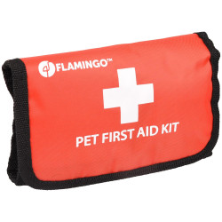 Flamingo Pet Products First aid kit. size 18 x 12 x 4 cm. for pets. Hygiene and health of the dog