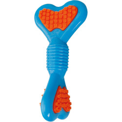Flamingo Bippa twisted bone chew toy. 15 cm. TPR . for dog. random color. Chew toys for dogs