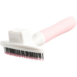zolux Soft retractable SLICKER brush size M. 10.2 x 5.5 x 18 cm. ANAH range for cats Beauty care