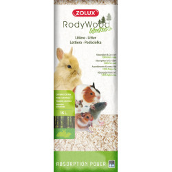 zolux Litter rodywood nature 16 liters. for rodents. weight 964 grams. Litter and shavings for rodents