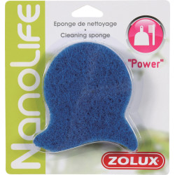 zolux Power-Reinigungsschwamm. für Aquarien. Farbe blau. Pflege, Reinigung Aquarium
