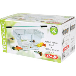 zolux 3 in 1 floating fishpond. size : 21 x 10 x 10 cm. for aquarium. Health, fish care